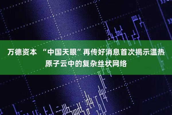 万德资本  “中国天眼”再传好消息首次揭示温热原子云中的复杂丝状网络