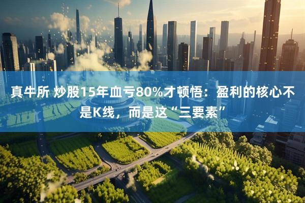 真牛所 炒股15年血亏80%才顿悟：盈利的核心不是K线，而是这“三要素”